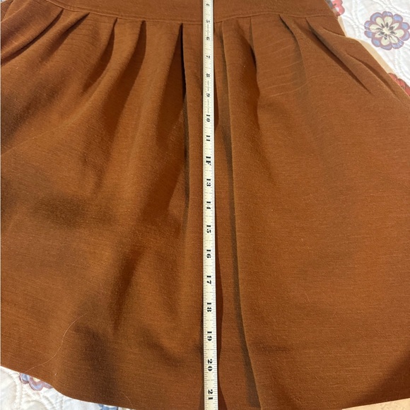 Lacoste Burnt Siena A-line Midi Skirt - Picture 3 of 5